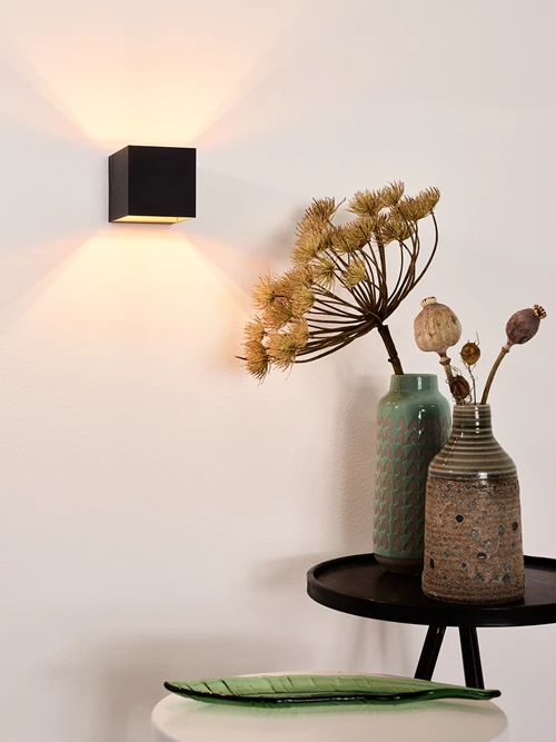 Lucide DEVI - Wandlamp - 1xG9 - Zwart - sfeer 1